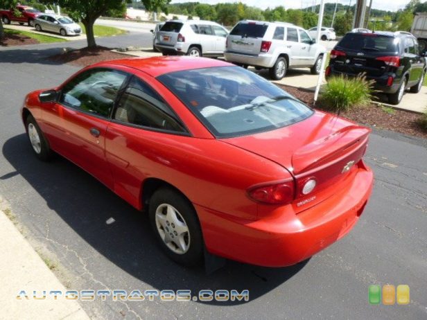 2004 Chevrolet Cavalier Coupe 2.2 Liter DOHC 16-Valve 4 Cylinder 4 Speed Automatic