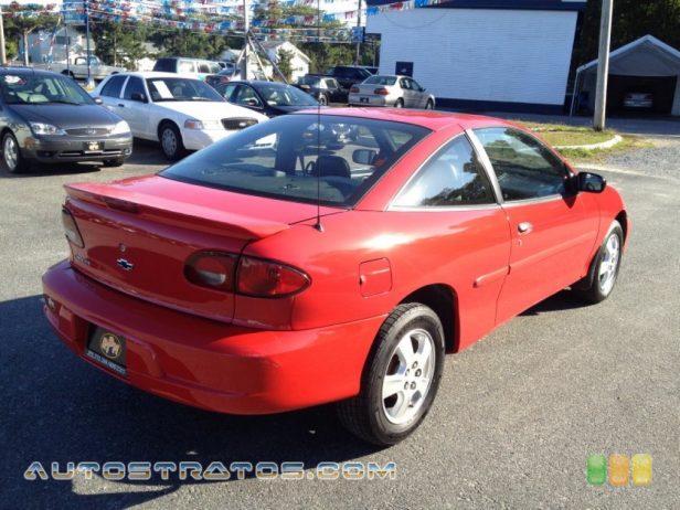 2000 Chevrolet Cavalier Coupe 2.2 Liter OHV 8-Valve 4 Cylinder 4 Speed Automatic