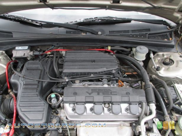 2003 Honda Civic EX Coupe 1.7 Liter SOHC 16V VTEC 4 Cylinder 4 Speed Automatic