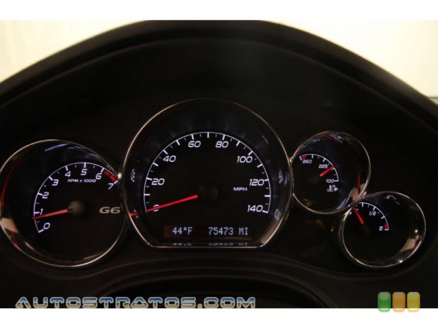 2010 Pontiac G6 GT Sedan 3.5 Liter Flex-Fuel OHV 12-Valve VVT V6 4 Speed Automatic