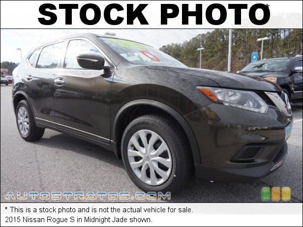 Stock photo for this 2015 Nissan Rogue S 2.5 Liter DOHC 16-Valve CVTCS 4 Cylinder Xtronic CVT AUtomatic