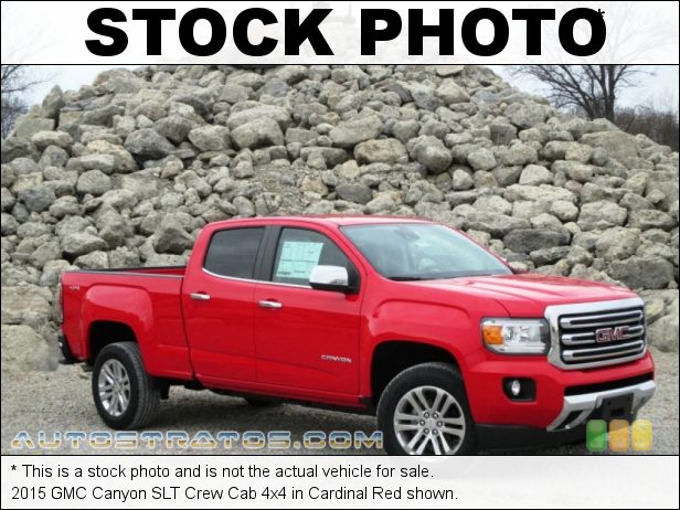 Stock photo for this 2015 GMC Canyon SLT Crew Cab 4x4 3.6 Liter DI DOHC 24-Valve VVT V6 6 Speed Automatic