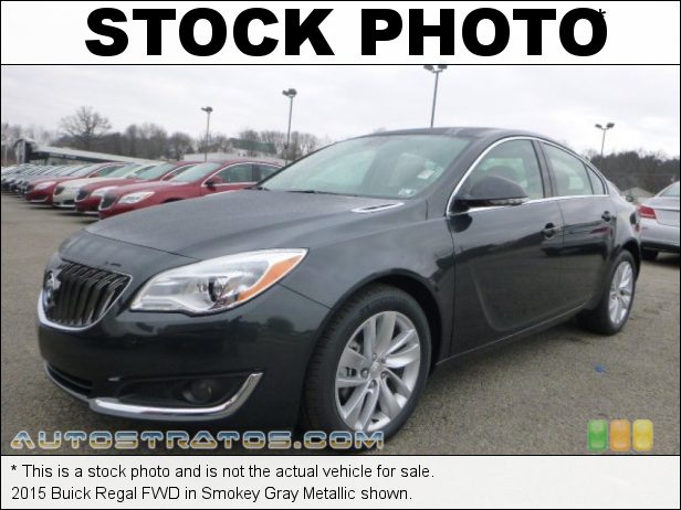 Stock photo for this 2015 Buick Regal FWD 2.0 Liter Turbocharged DOHC 16-Valve VVT 4 Cylinder 6 Speed Automatic
