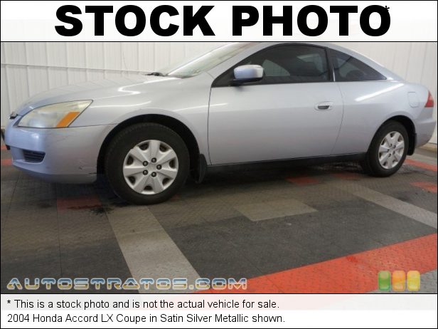 Stock photo for this 2004 Honda Accord LX Coupe 2.4 Liter DOHC 16-Valve i-VTEC 4 Cylinder 5 Speed Automatic