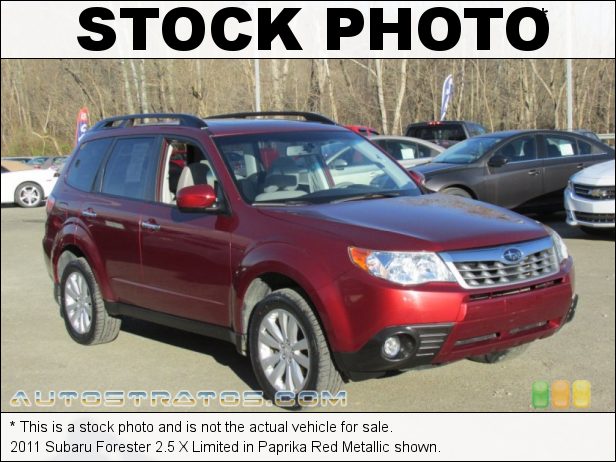 Stock photo for this 2011 Subaru Forester 2.5 X Limited 2.5 Liter DOHC 16-Valve VVT Flat 4 Cylinder 4 Speed Automatic