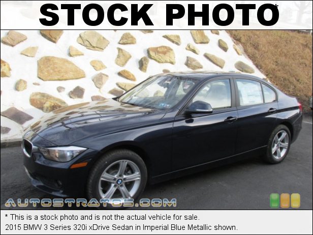 Stock photo for this 2015 BMW 3 Series 320i xDrive Sedan 2.0 Liter DI TwinPower Turbocharged DOHC 16-Valve VVT 4 Cylinder 8 Speed Automatic
