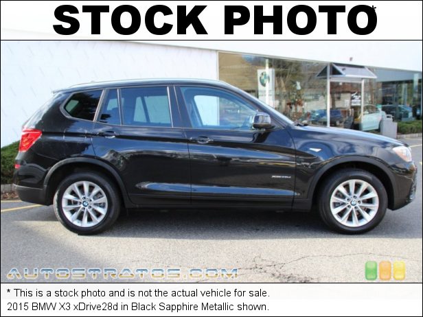 Stock photo for this 2015 BMW X3  2.0 Liter TwinPower Turbocharged DI DOHC 16-Valve VVT 4 Cylinder 8 Speed STEPTRONIC Automatic
