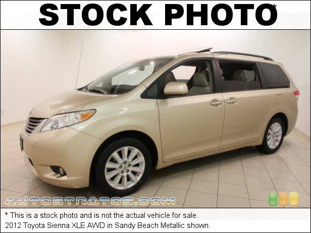Stock photo for this 2012 Toyota Sienna XLE AWD 3.5 Liter DOHC 24-Valve Dual VVT-i V6 6 Speed ECT-i Automatic