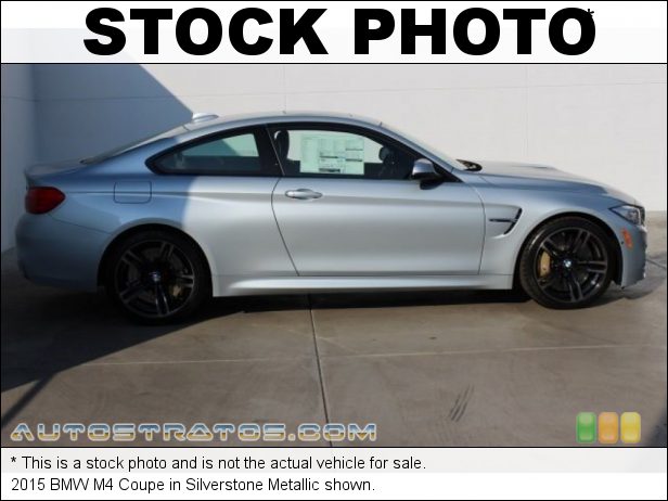 Stock photo for this 2015 BMW M4 Coupe 3.0 Liter M DI TwinPower Turbocharged DOHC 24-Valve VVT Inline 6 6 Speed Manual