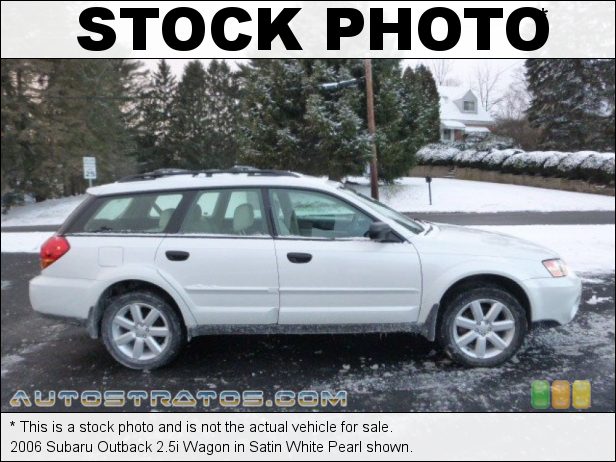 Stock photo for this 2006 Subaru Outback 2.5i Wagon 2.5 Liter SOHC 16-Valve VVT Flat 4 Cylinder 4 Speed Automatic