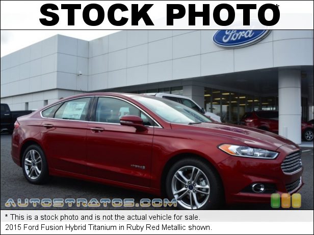 Stock photo for this 2015 Ford Fusion Hybrid Titanium 2.0 Liter Atkinson-Cycle DOHC 16-Valve 4 Cylinder Gasoline/Elect eCVT Automatic