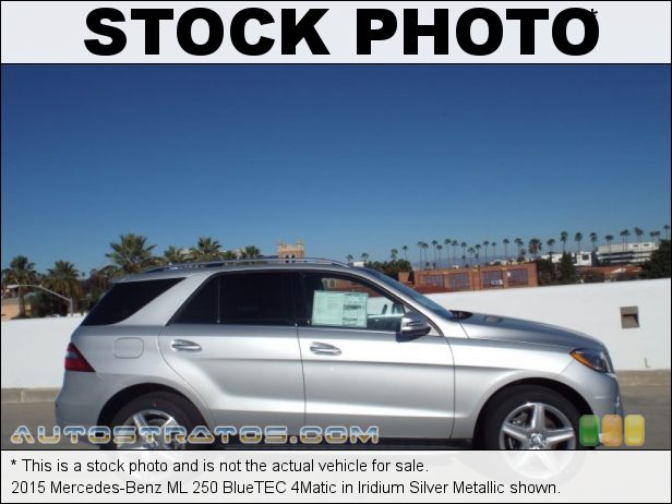 Stock photo for this 2015 Mercedes-Benz ML 250 BlueTEC 4Matic 2.1 Liter Twin-Turbocharged BlueTEC Diesel DOHC 16-Valve 4 Cylin 7 Speed Automatic