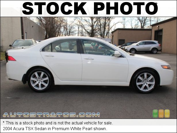 Stock photo for this 2004 Acura TSX Sedan 2.4 Liter DOHC 16-Valve VTEC 4 Cylinder 5 Speed Automatic