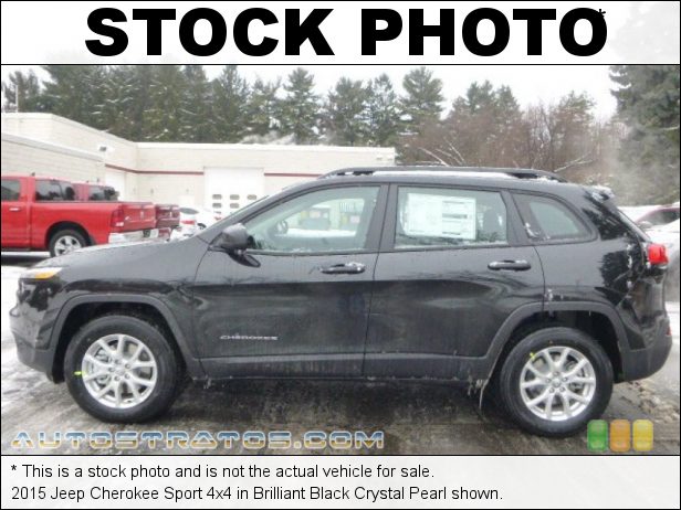 Stock photo for this 2015 Jeep Cherokee Sport 4x4 2.4 Liter SOHC 16-Valve MultiAir 4 Cylinder 9 Speed Automatic