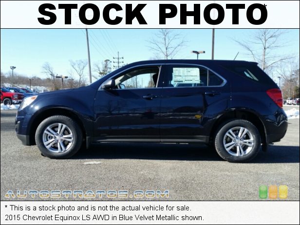Stock photo for this 2015 Chevrolet Equinox LS AWD 2.4 Liter SIDI DOHC 16-Valve VVT 4 Cylinder 6 Speed Automatic