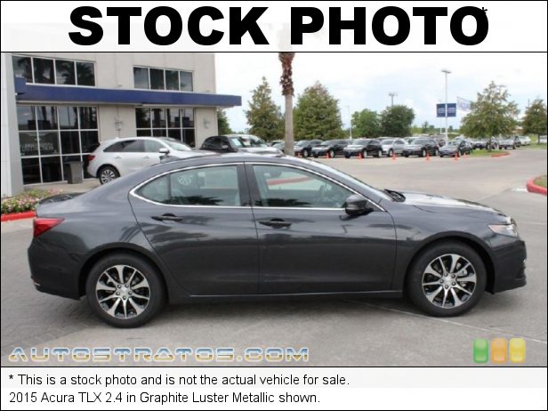 Stock photo for this 2015 Acura TLX 2.4 2.4 Liter DI DOHC 16-Valve i-VTEC 4 Cylinder 8 Speed DCT Automatic