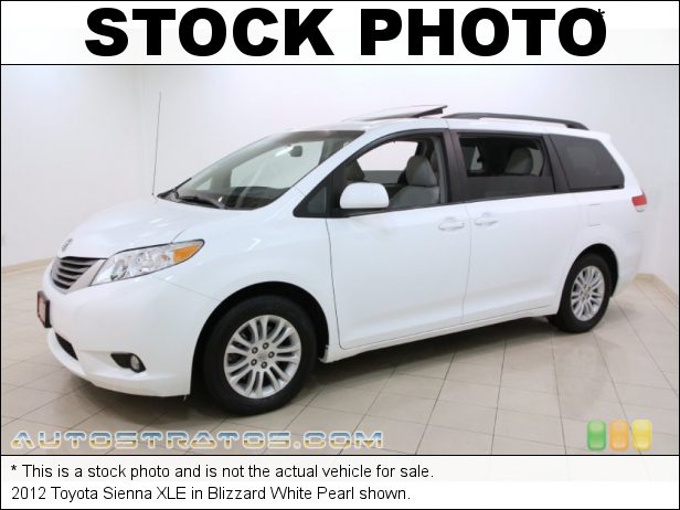 Stock photo for this 2012 Toyota Sienna XLE 3.5 Liter DOHC 24-Valve Dual VVT-i V6 6 Speed ECT-i Automatic