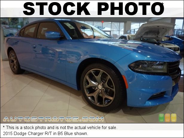 Stock photo for this 2015 Dodge Charger R/T 5.7 Liter HEMI MDS OHV 16-Valve VVT V8 8 Speed Automatic