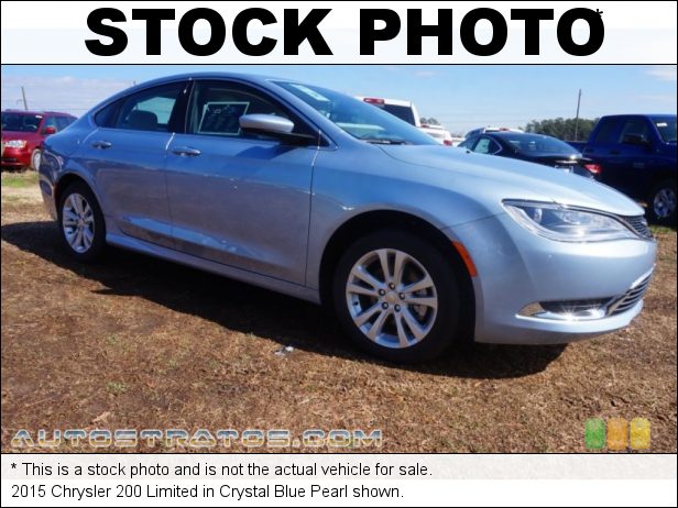 Stock photo for this 2015 Chrysler 200 Limited 2.4 Liter DOHC 16-Valve MultiAir 4 Cylinder 9 Speed Automatic