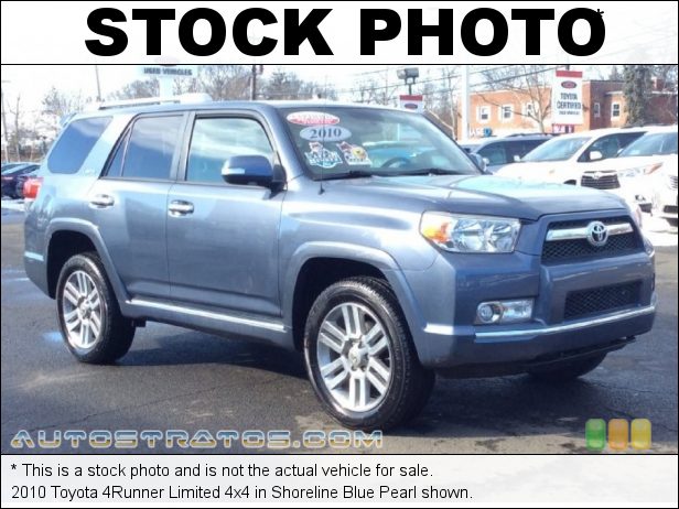 Stock photo for this 2010 Toyota 4Runner Limited 4x4 4.0 Liter DOHC 24-Valve Dual VVT-i V6 5 Speed Automatic