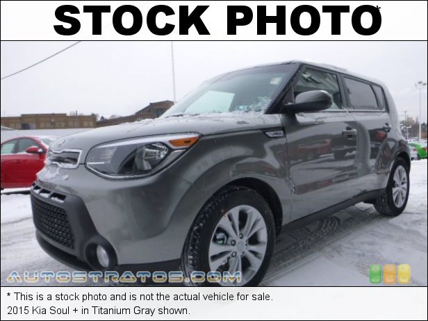 Stock photo for this 2015 Kia Soul + 2.0 Liter GDI DOHC 16-Valve CVVT 4 Cylinder 6 Speed Automatic