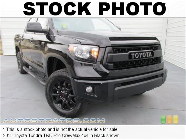 Stock photo for this 2015 Toyota Tundra TRD Pro CrewMax 4x4 5.7 Liter DOHC 32-Valve Dual VVT-i V8 6 Speed Automatic
