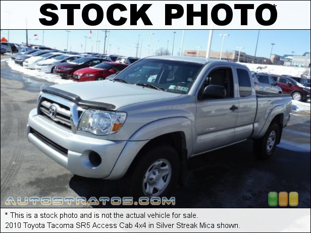Stock photo for this 2010 Toyota Tacoma Access Cab 4x4 2.7 Liter DOHC 16-Valve VVT-i 4 Cylinder 5 Speed Manual