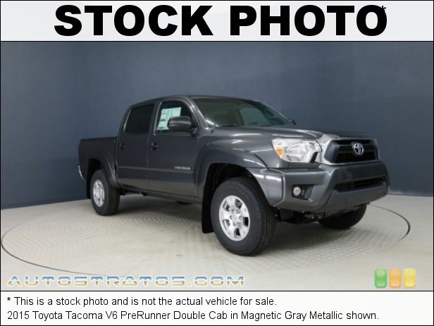 Stock photo for this 2015 Toyota Tacoma PreRunner Double Cab 4.0 Liter DOHC 24-Valve VVT-i V6 5 Speed Automatic