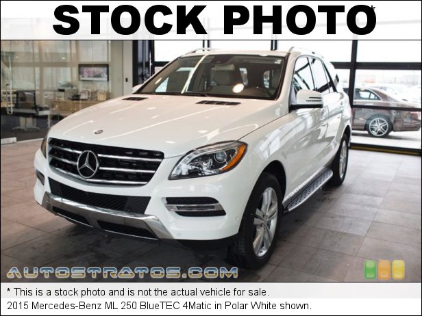 Stock photo for this 2015 Mercedes-Benz ML 250 BlueTEC 4Matic 2.1 Liter Twin-Turbocharged BlueTEC Diesel DOHC 16-Valve 4 Cylin 7 Speed Automatic