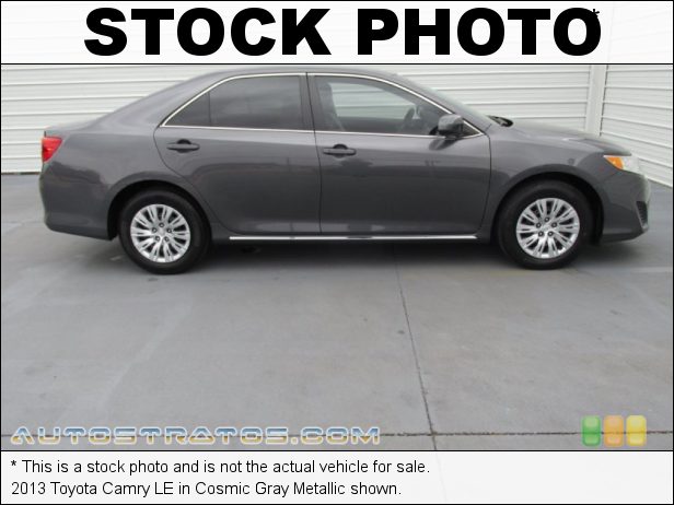 Stock photo for this 2013 Toyota Camry  2.5 Liter DOHC 16-Valve Dual VVT-i 4 Cylinder 6 Speed ECT-i Automatic