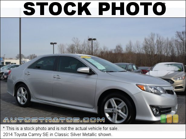 Stock photo for this 2014 Toyota Camry L 2.5 Liter DOHC 16-Valve Dual VVT-i 4 Cylinder 6 Speed ECT-i Automatic