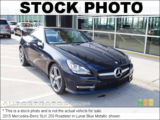 Stock photo for this 2015 Mercedes-Benz SLK 250 Roadster 1.8 Liter GDI Turbocharged DOHC 16-Valve VVT 4 Cylinder 7 Speed Automatic