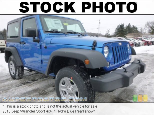 Stock photo for this 2015 Jeep Wrangler Sport 4x4 3.6 Liter DOHC 24-Valve VVT V6 6 Speed Manual