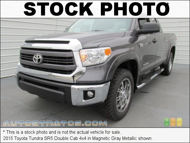 Stock photo for this 2015 Toyota Tundra SR5 Double Cab 4x4 5.7 Liter DOHC 32-Valve Dual VVT-i V8 6 Speed Automatic