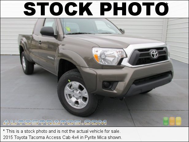 Stock photo for this 2015 Toyota Tacoma Access Cab 4x4 2.7 Liter DOHC 16-Valve VVT-i 4 Cylinder 5 Speed Manual Stock photo for this 2015 Toyota Tacoma Access Cab 4x4 2.7 Liter DOHC 16-Valve VVT-i 4 Cylinder 5 Speed Manual