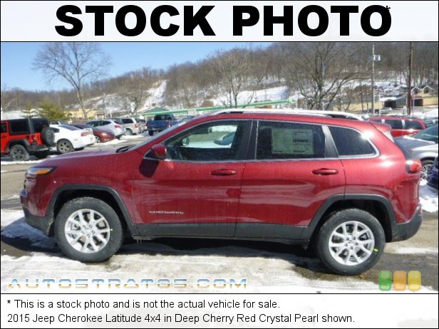 Stock photo for this 2015 Jeep Cherokee Latitude 4x4 2.4 Liter SOHC 16-Valve MultiAir 4 Cylinder 9 Speed Automatic