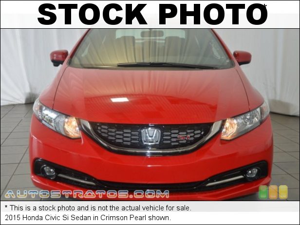 Stock photo for this 2015 Honda Civic Si Sedan 2.4 Liter DOHC 16-Valve i-VTEC 4 Cylinder 6 Speed Manual