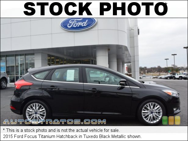 Stock photo for this 2015 Ford Focus Titanium Hatchback 2.0 Liter GDI DOHC 16-Valve Ti-VCT 4 Cylinder 6 Speed PowerShift Automatic