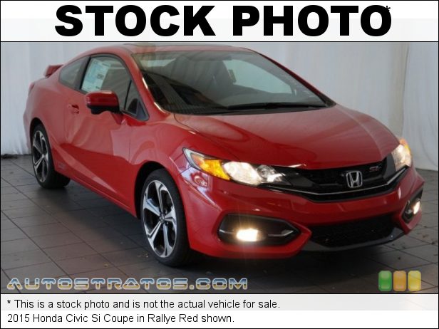 Stock photo for this 2015 Honda Civic Si Coupe 2.4 Liter DOHC 16-Valve i-VTEC 4 Cylinder 6 Speed Manual
