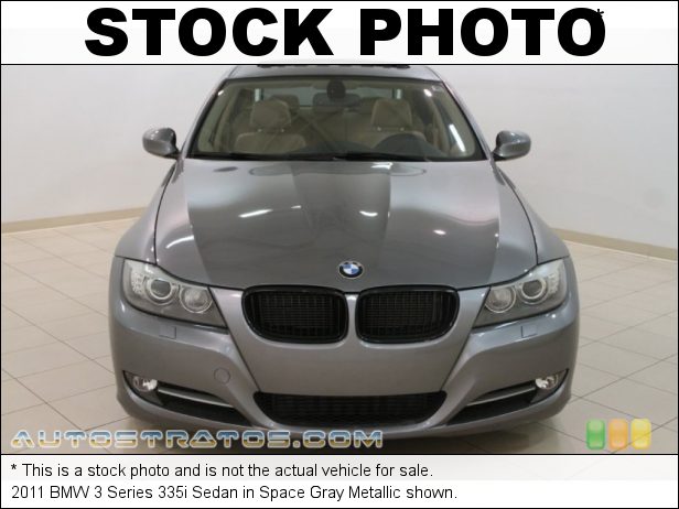Stock photo for this 2011 BMW 3 Series 335i Sedan 3.0 Liter DI TwinPower Turbocharged DOHC 24-Valve VVT Inline 6 C 6 Speed Steptronic Automatic