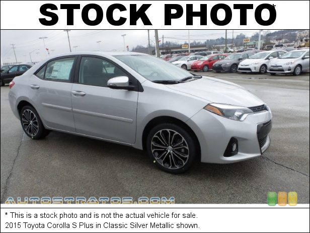 Stock photo for this 2015 Toyota Corolla LE 1.8 Liter DOHC 16-Valve VVT-i 4 Cylinder CVTi-S Automatic