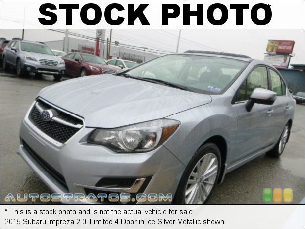 Stock photo for this 2015 Subaru Impreza 2.0i Limited 4 Door 2.0 Liter DOHC 16-Valve VVT Horizontally Opposed 4 Cylinder Lineartronic CVT Automatic