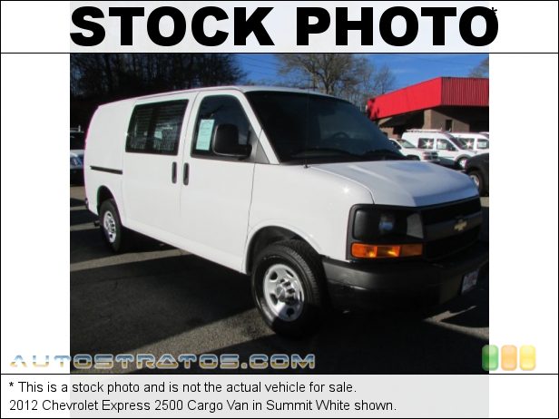 Stock photo for this 2012 Chevrolet Express 2500 Cargo Van 4.8 Liter Flex-Fuel OHV 16-Valve VVT V8 6 Speed Automatic