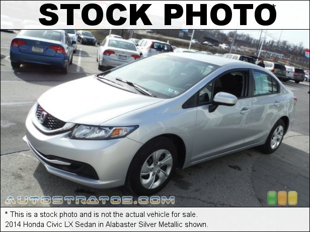 Stock photo for this 2014 Honda Civic LX Sedan 1.8 Liter SOHC 16-Valve i-VTEC 4 Cylinder CVT Automatic