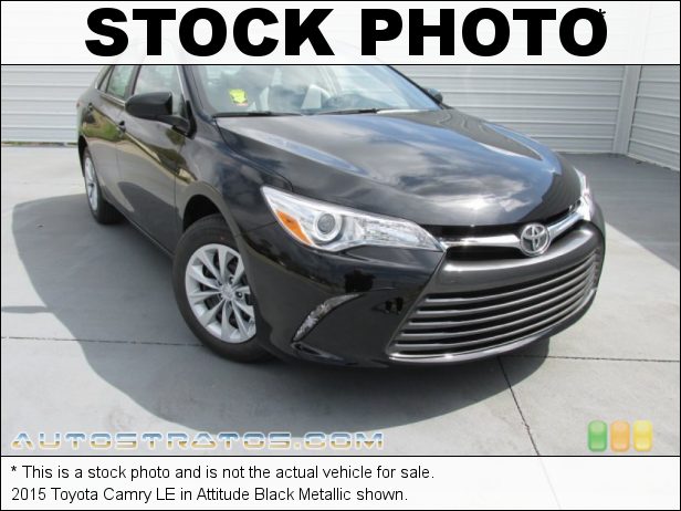 Stock photo for this 2015 Toyota Camry LE 2.5 Liter DOHC 16-Valve Dual VVT-i 4 Cylinder 6 Speed ECT-i Automatic