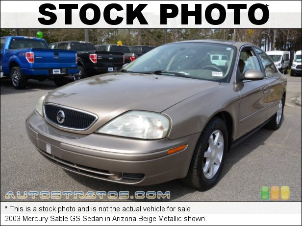 Stock photo for this 2003 Mercury Sable GS Sedan 3.0 Liter OHV 12-Valve V6 4 Speed Automatic