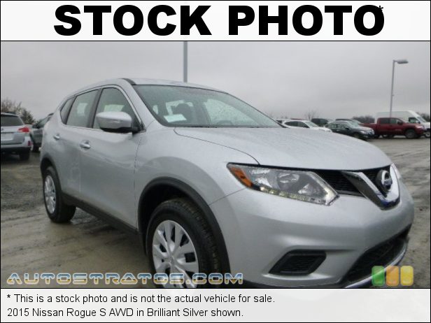 Stock photo for this 2015 Nissan Rogue S AWD 2.5 Liter DOHC 16-Valve CVTCS 4 Cylinder Xtronic CVT AUtomatic