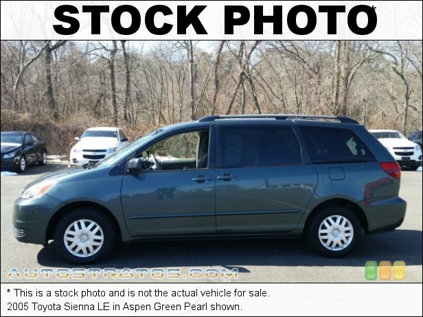 Stock photo for this 2005 Toyota Sienna LE 3.3 Liter DOHC 24-Valve V6 5 Speed Automatic