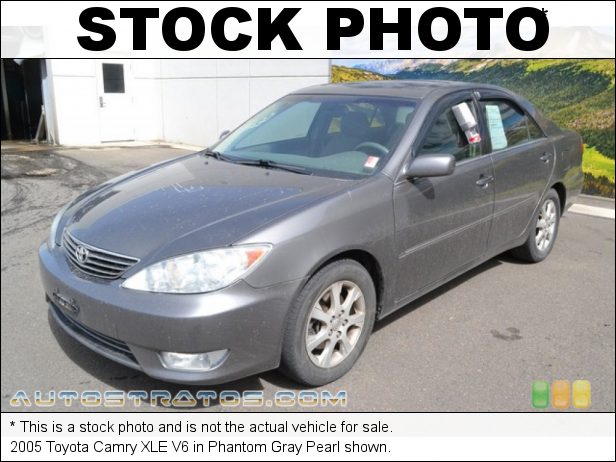 Stock photo for this 2005 Toyota Camry XLE V6 3.0 Liter DOHC 24-Valve V6 5 Speed Automatic