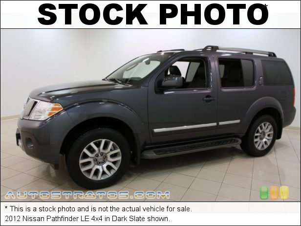Stock photo for this 2012 Nissan Pathfinder LE 4x4 4.0 Liter DOHC 24-Valve CVTCS V6 5 Speed Automatic